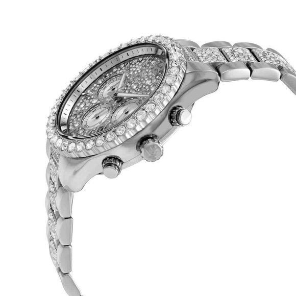 Michael Kors Iced Out Diamond Ladies Watch w/ box - Picture 2 of 3